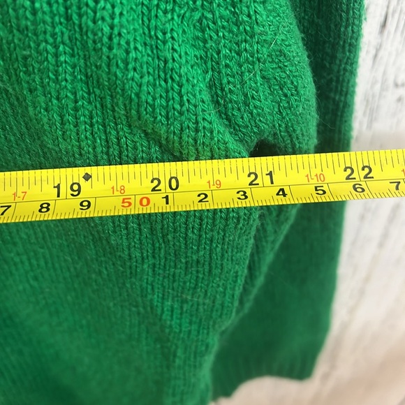 Ugly Christmas Sweater Rudolph With Christmas Lights on horns Size large Green - Picture 4 of 5